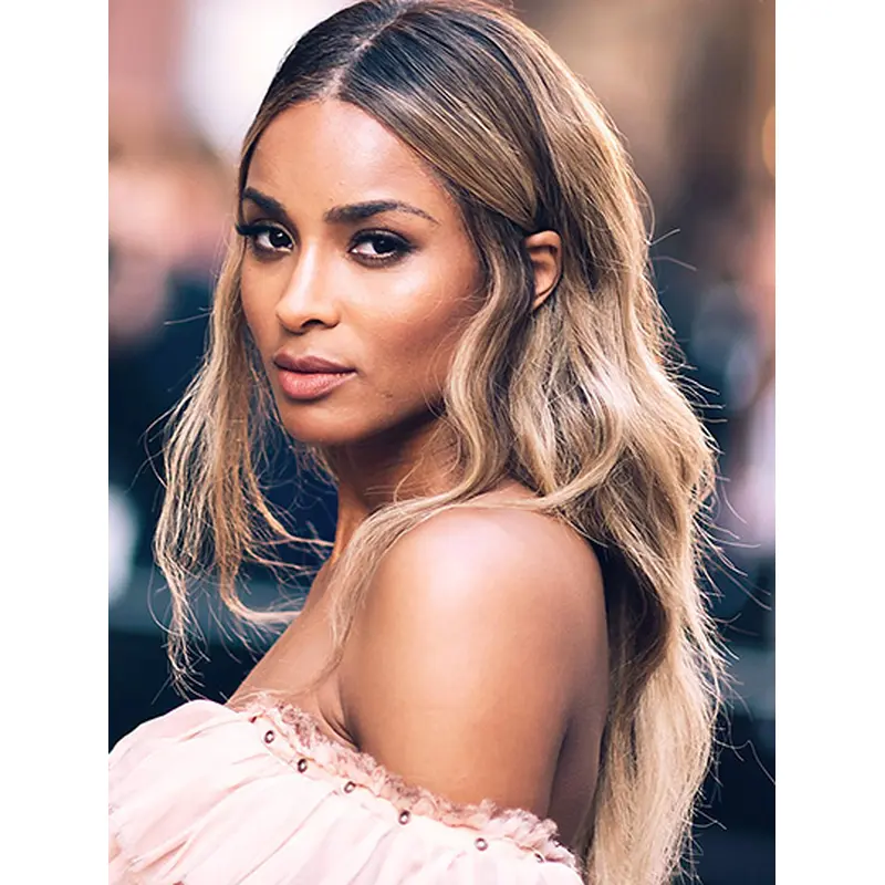 Ombre/2 Tone 24" Wavy Without Bangs Long Ciara Wigs