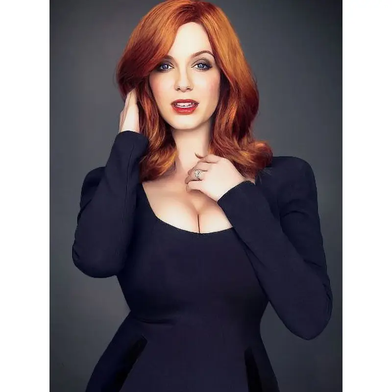 Exquisite Capless Wavy Copper Medium Wigs