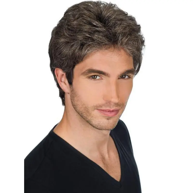 Stylish Straight Full Lace Short Men Wigs