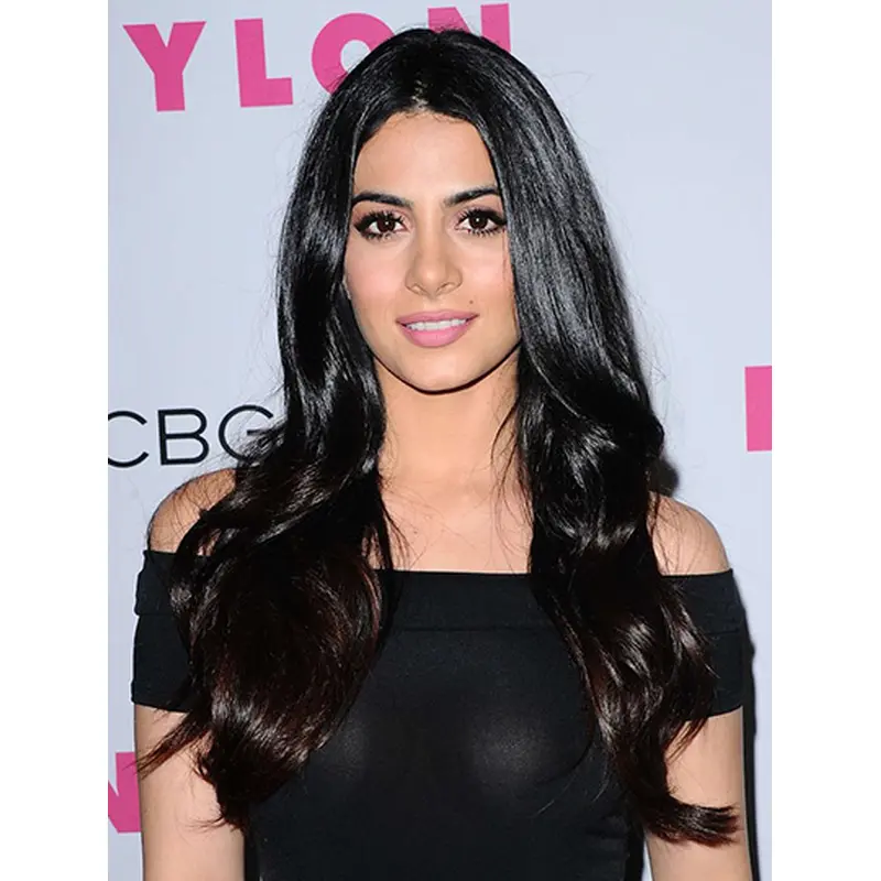 24" Capless Long Black to Brown Without Bangs Emeraude Toubia Wigs