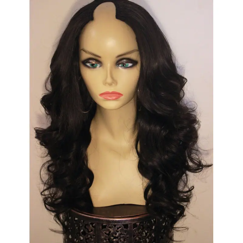 Affordable Black Wavy Long African American Wigs