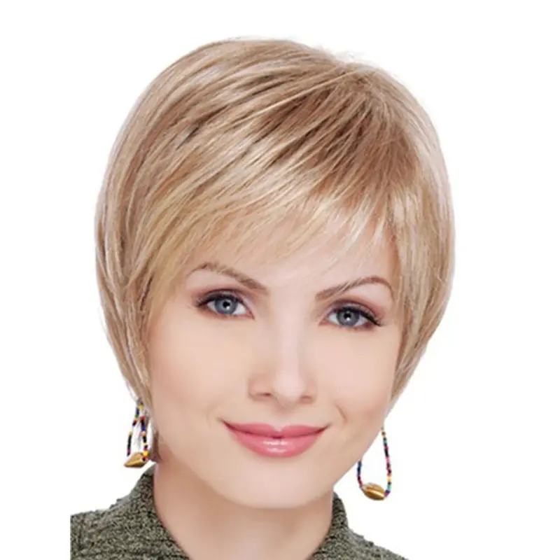 Blonde Lace Front Synthetic Soft Short Wigs