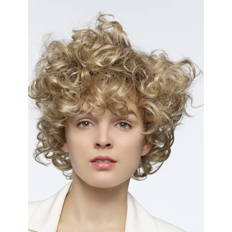 So Great Blonde Long Curly With Bangs New Design Wigs