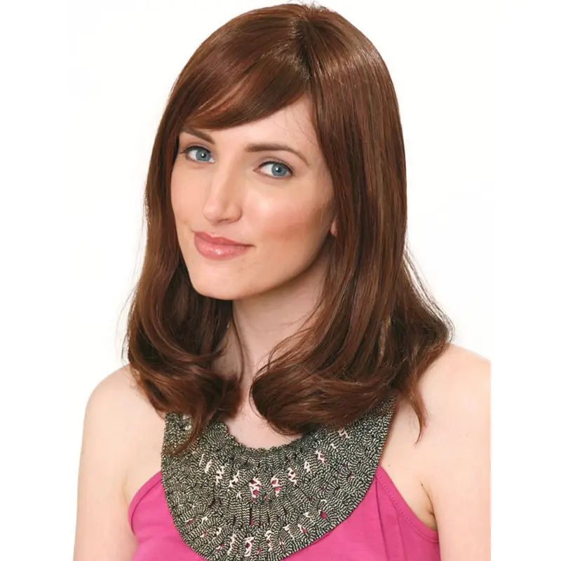 Affordable Monofilament Wavy Shoulder Length Human Hair Wigs