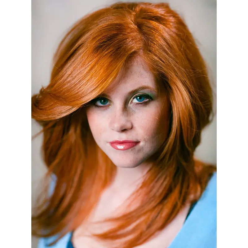 Affordable Long Straight Lace Front Copper Wigs 16 Inch
