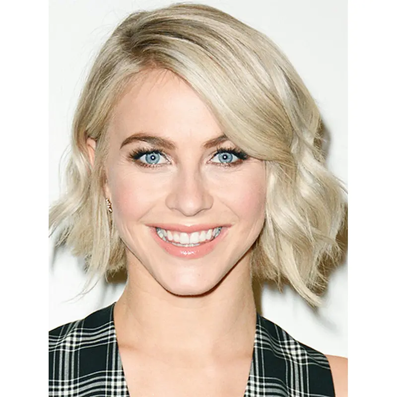 12" Lace Front Chin Length Synthetic Wavy Julianne Hough Wigs