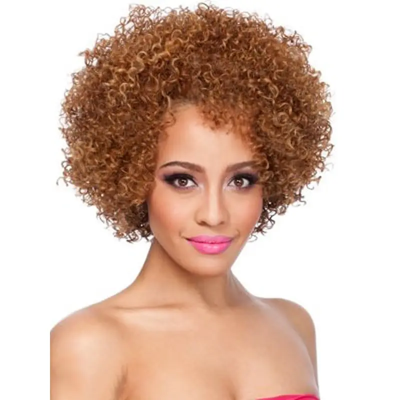 Blonde Curly Synthetic Fashion Medium Wigs