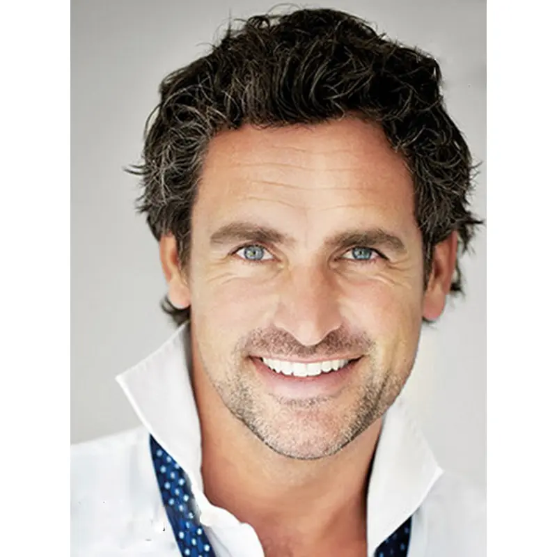 Fabulous Straight Hand Tied Short Men Wigs