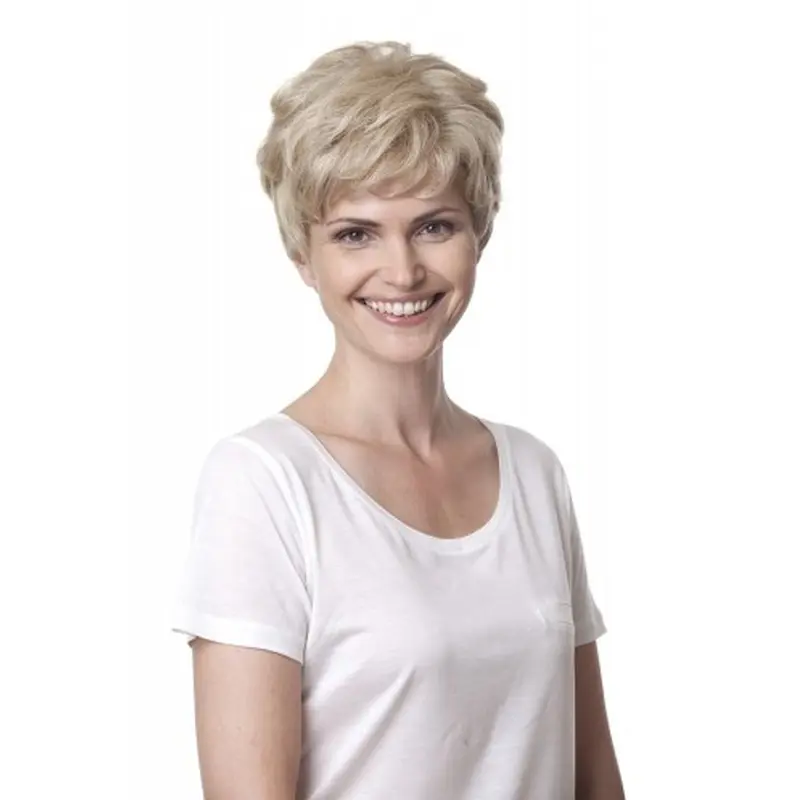Glamorous Blonde Curly Short Human Hair Wigs