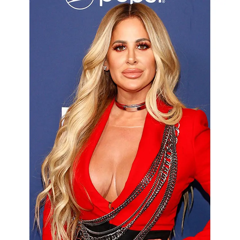 Long 26" Wavy Without Bangs Lace Front Kim Zolciak Wigs