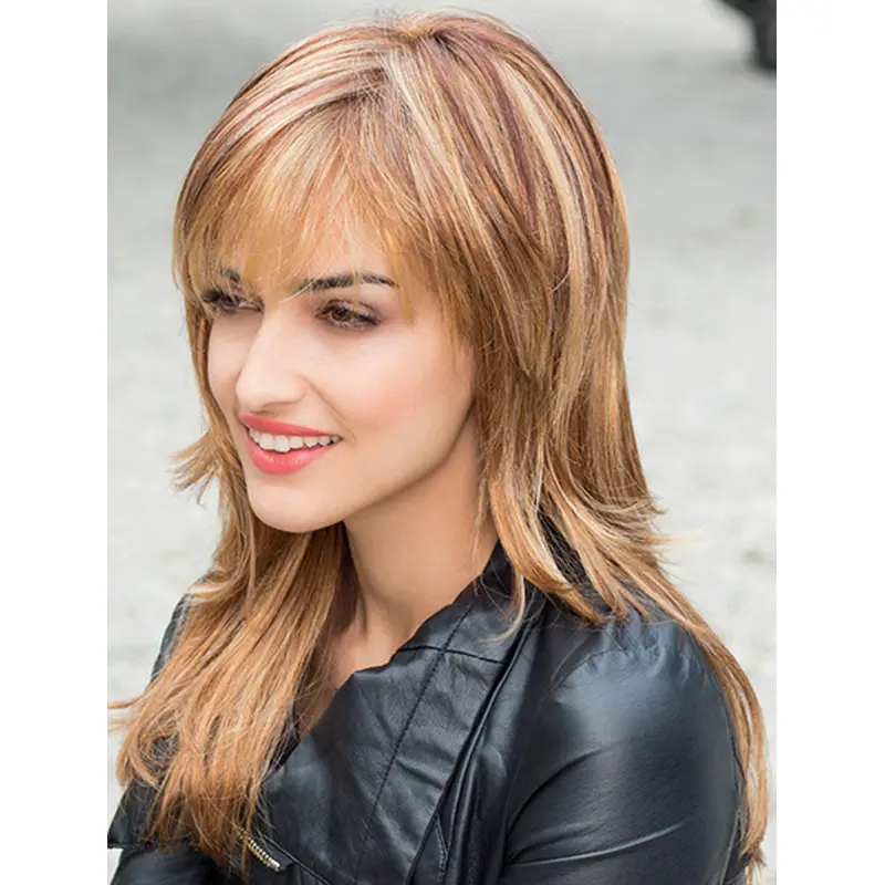 Wholesome Blonde Straight Synthetic Long Wigs
