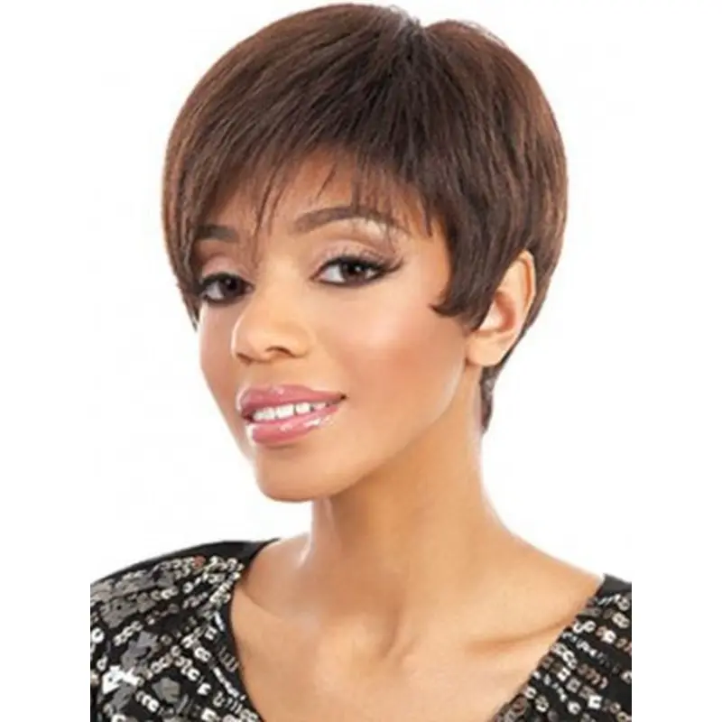 Auburn Straight Synthetic Easeful Short Wigs