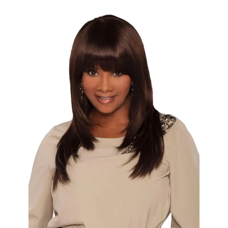 Best Brown Straight Long African American Wigs