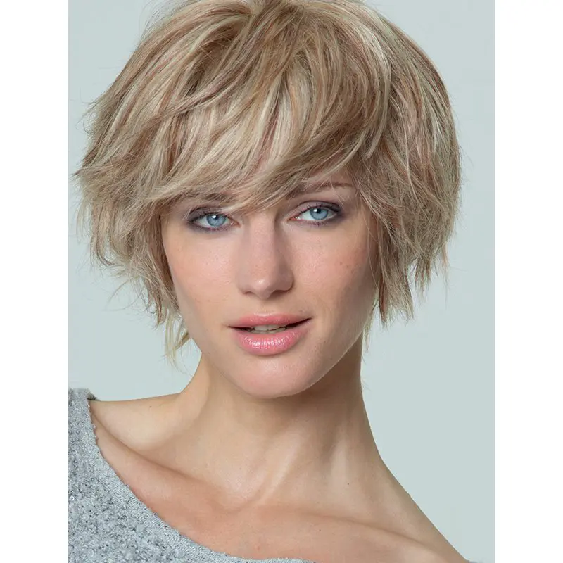 Fabulous Blonde Short Straight Boycuts High Quality Wigs
