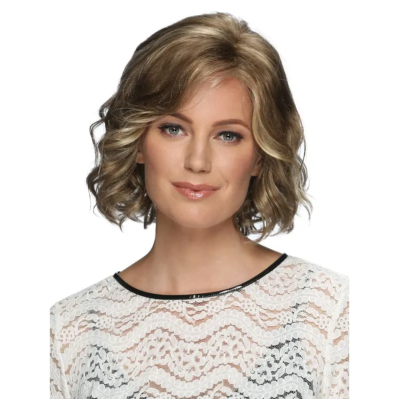 Blonde Lace Front 12" With Bangs Perfect Synthetic Wigs