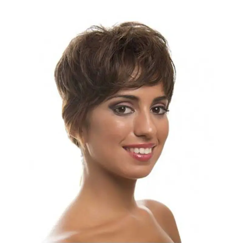 Fashional Wavy Brown Layered New Design Wigs