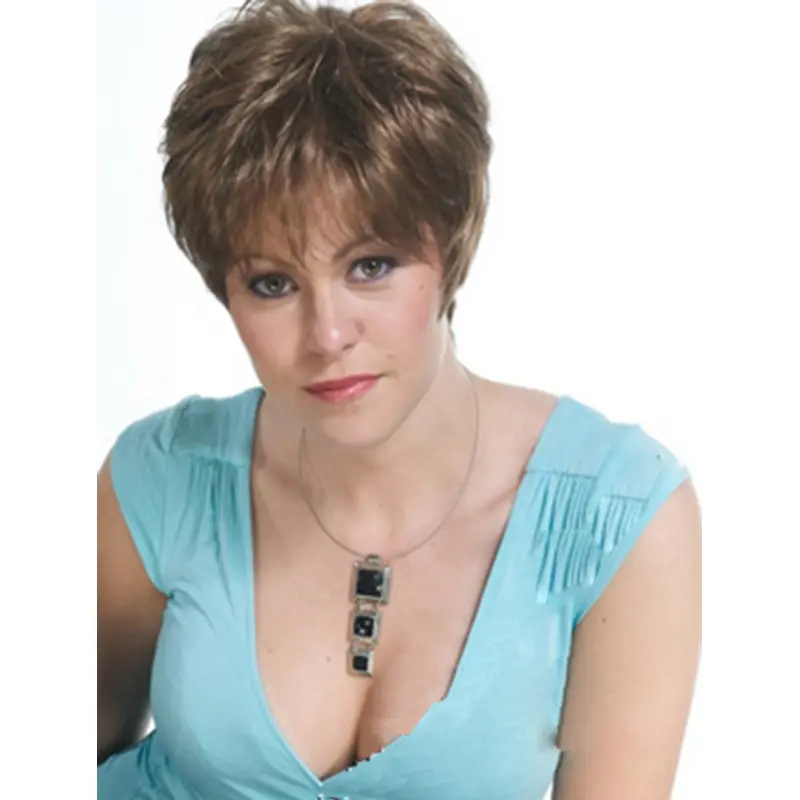 Monofilament Suitable With Bangs Straight Short Wigs