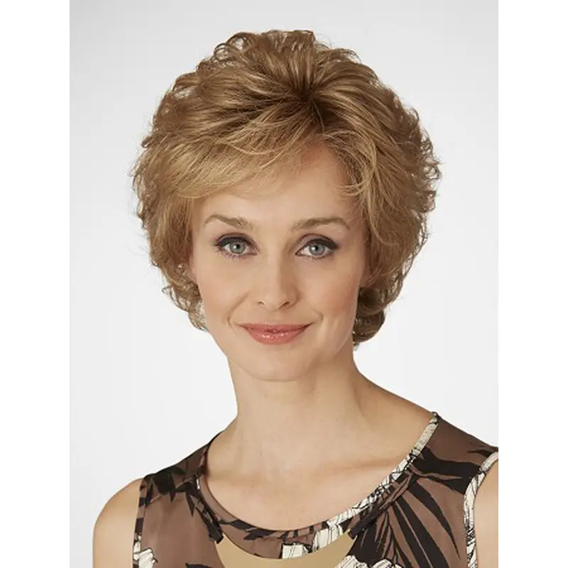 Amazing Short Curly Blonde Layered Beautiful Wigs