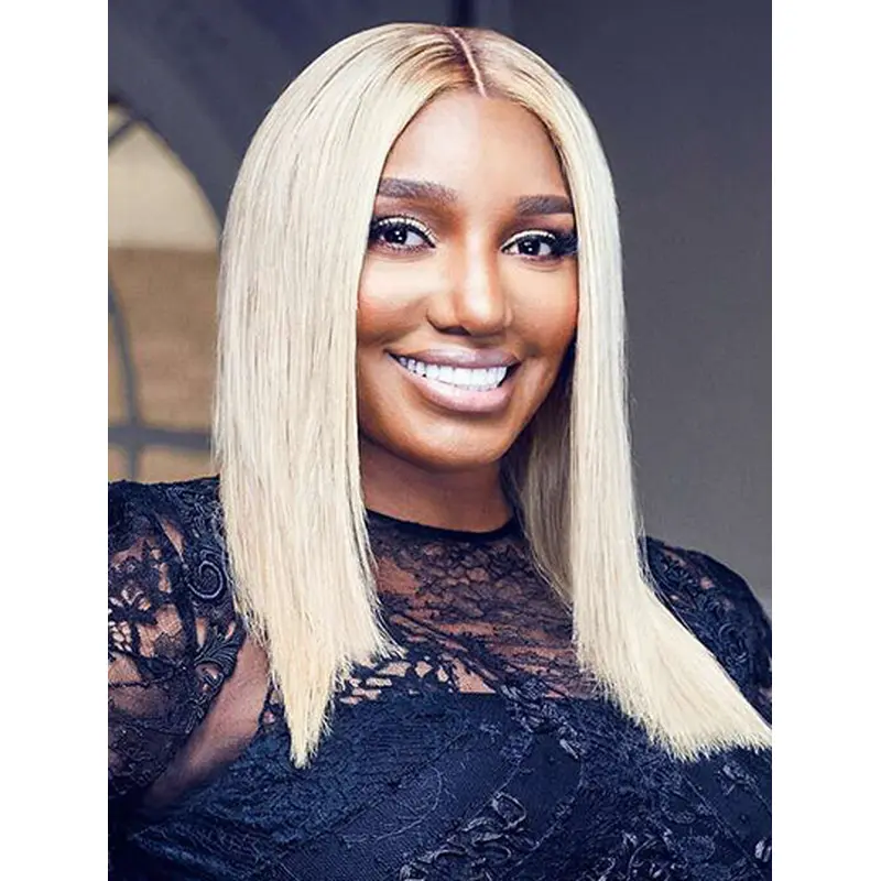 Grey 16" Straight Without Bangs Long NeNe Leakes Wigs