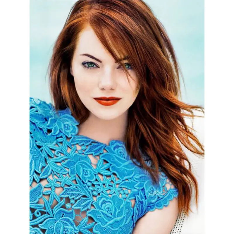 Fabulous Long Straight Lace Front Copper Wigs 18 Inch