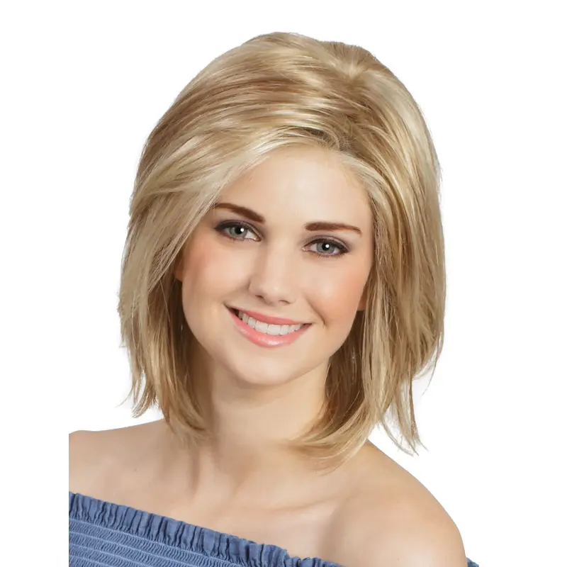 Monofilament Straight 12" Blonde Bob Wigs