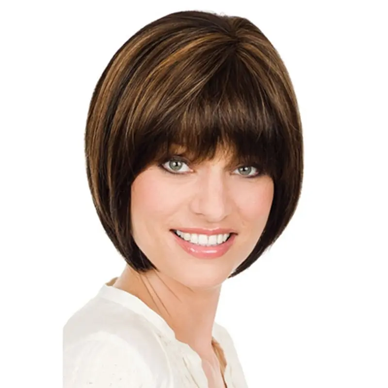 Fashion Monofilament Straight Chin Length Lace Wigs