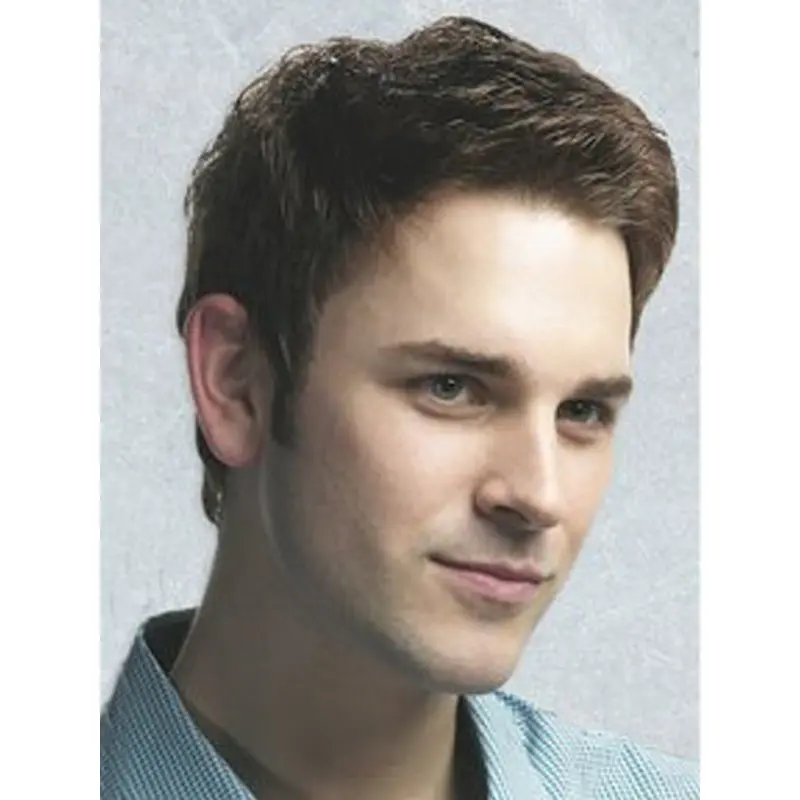 Fashionable Brown Straight Short Men Wigs