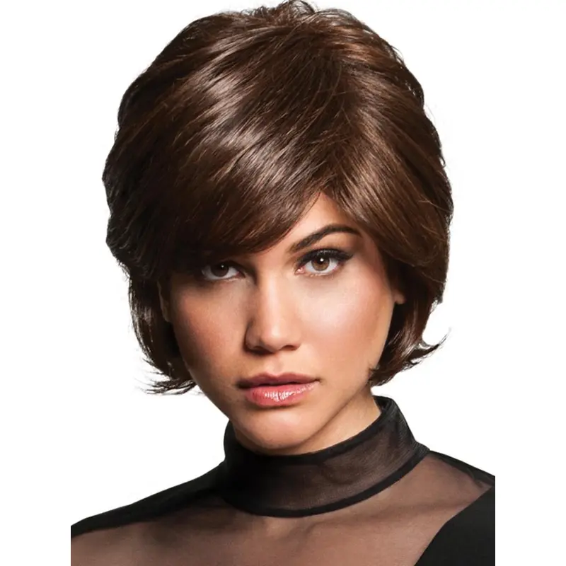 Wavy Brown Best Synthetic Short Wigs