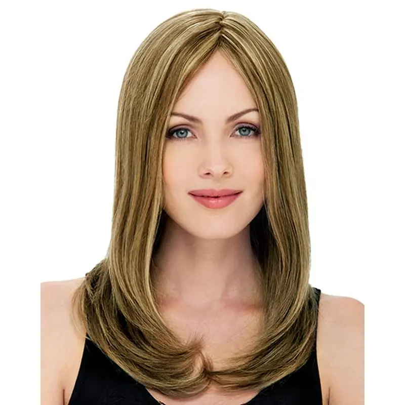 Blonde Lace Front Remy Human Hair Long Wigs
