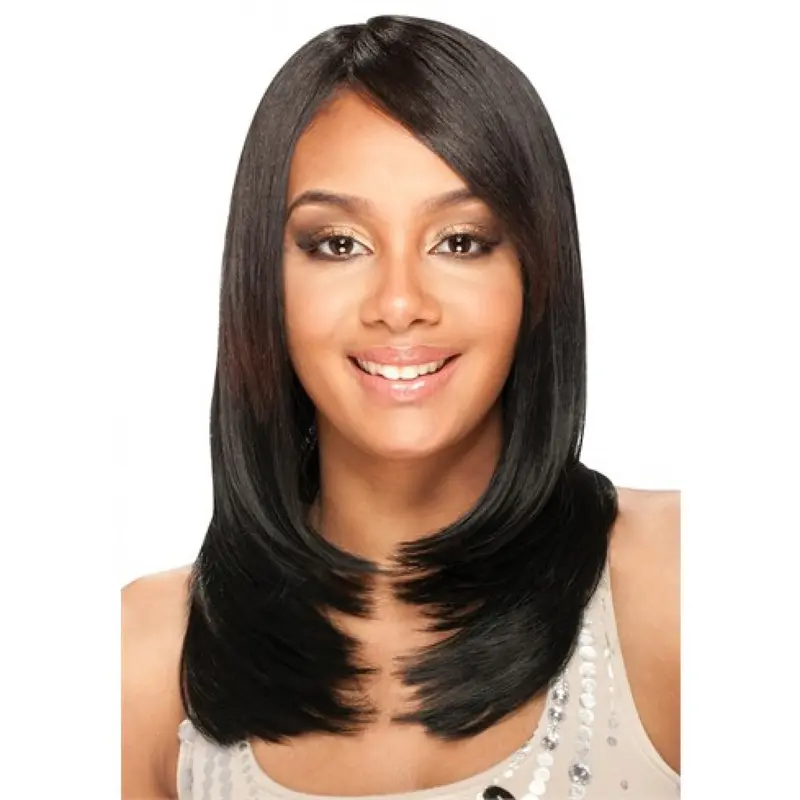 Gentle Black Straight Long U Part Wigs