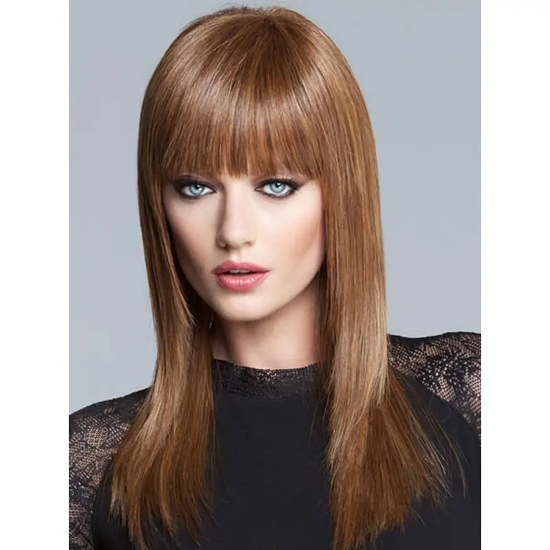 Lace Front Straight Synthetic Elegant Long Wigs