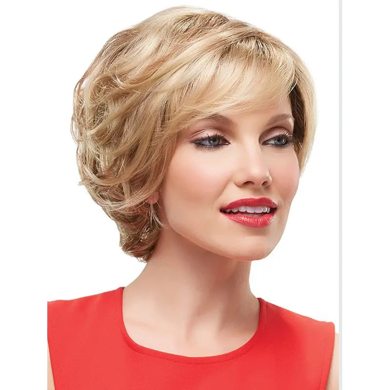 Blonde Wavy Synthetic Fabulous Short Wigs