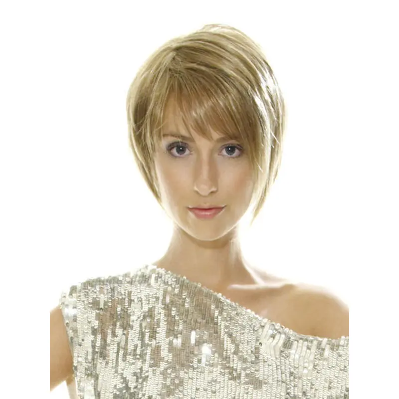 Fashionable Lace Front Bobs Blonde Short Wigs