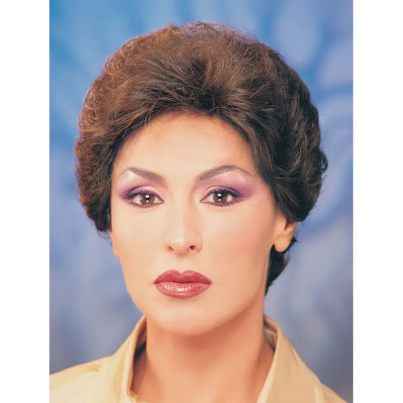 Synthetic Short Straight Brown Sleek Classic Wigs