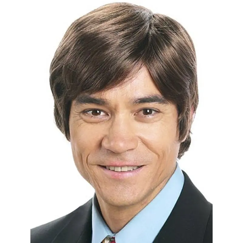 Amazing Brown Straight Short Men Wigs