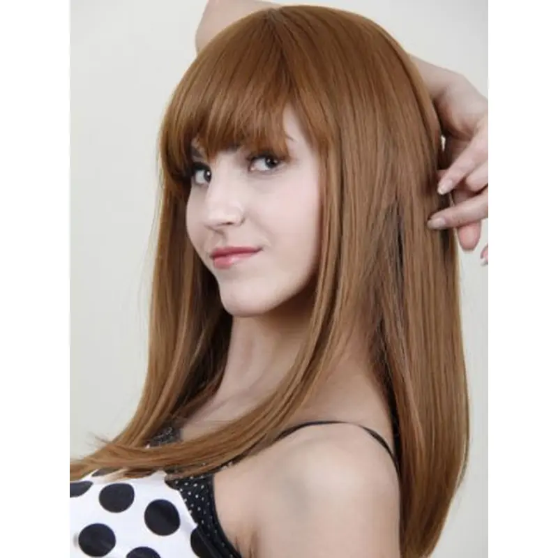 Cool Auburn Straight Wigs For Cancer