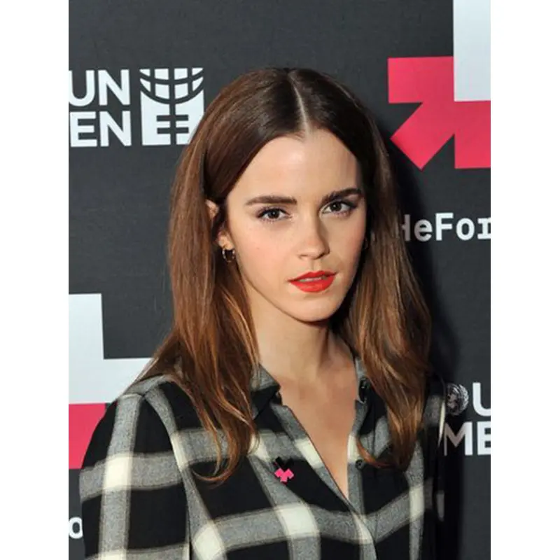 Synthetic Shoulder Length Full Lace 14" Emma Watson Wigs