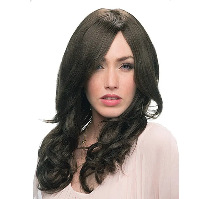 Amazing Black Curly Remy Human Hair Long Wigs