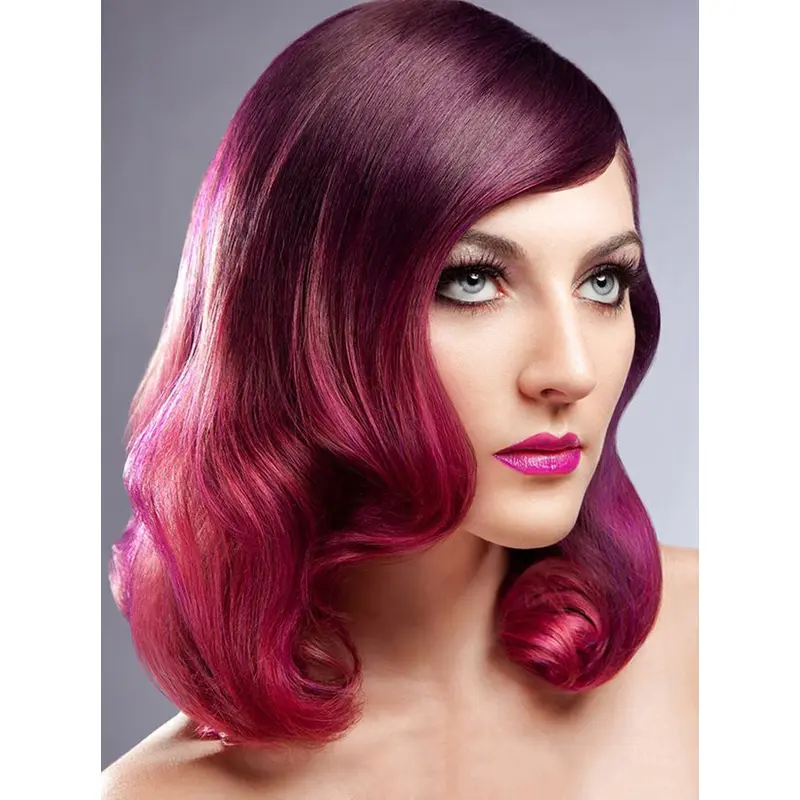 20" Wavy Long Lace Front Two Tone Wigs