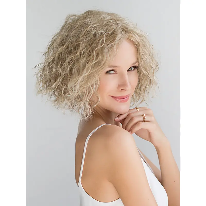 Fashionable 10" Curly Without Bangs Synthetic Wigs