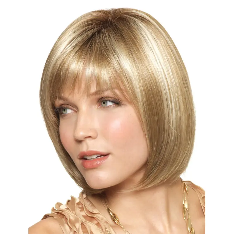 Blonde Nice Monofilament Synthetic Medium Wigs