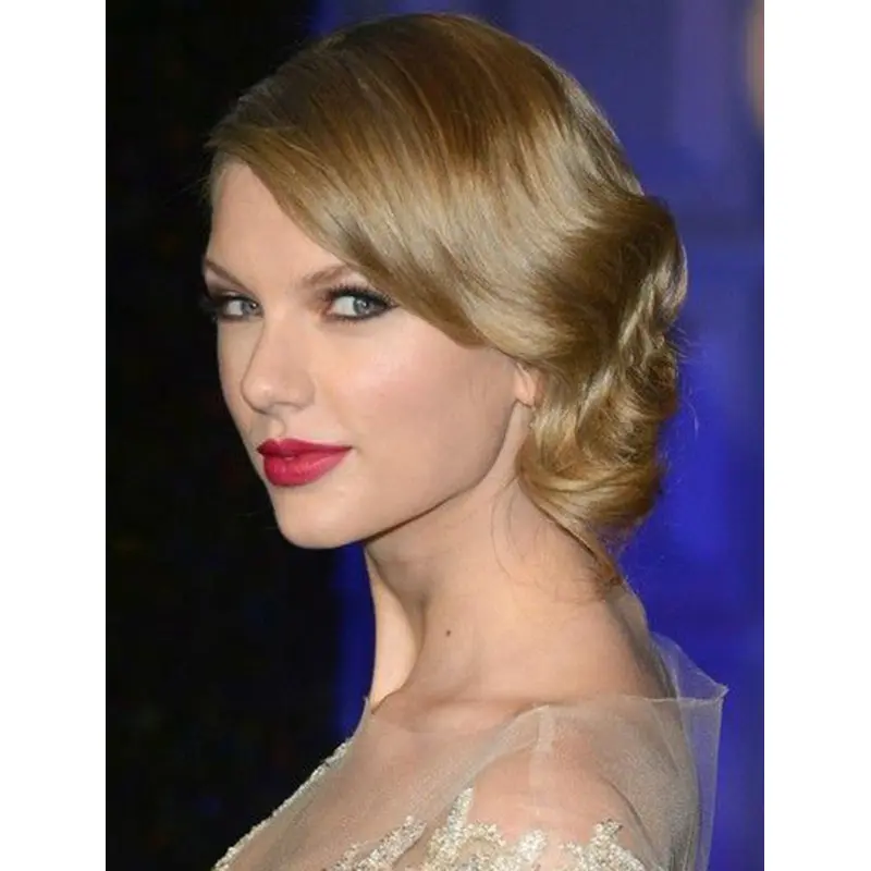 Flexibility Blonde Wavy Shoulder Length Taylor Swift Wigs