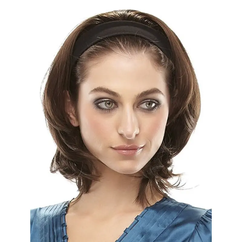 Beautiful Synthetic Brown Straight Medium Wigs