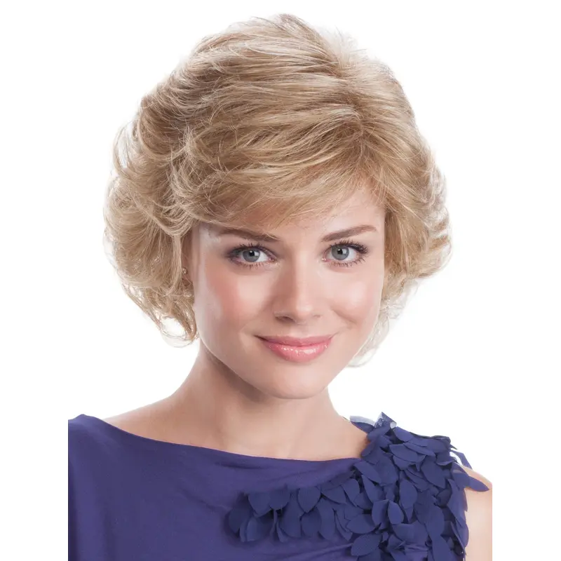 Blonde Capless Wavy 9" Wig For Women Classic Style