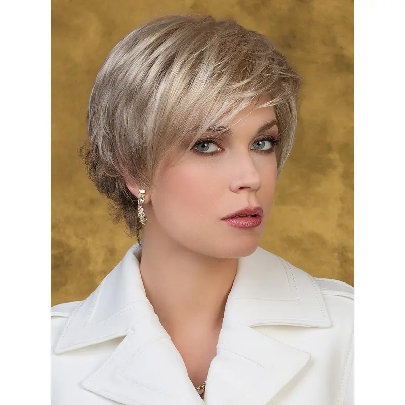 Brown 8" Wavy Chin Length Classic Wigs