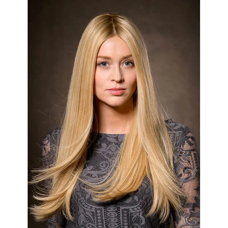Amazing Straight Blonde Without Bangs Affordable Wigs
