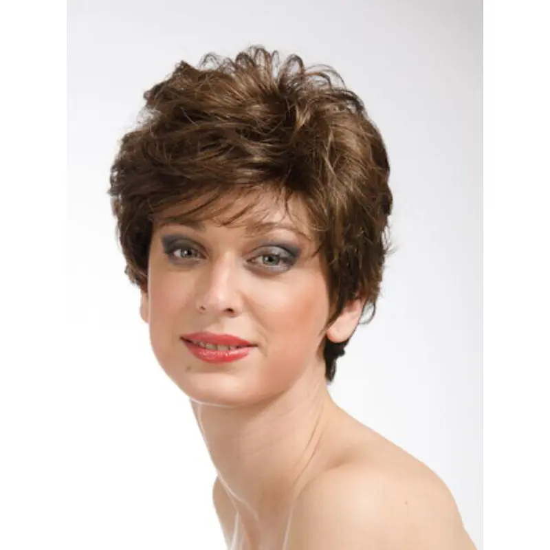 Beautiful Wavy Brown Layered Fantastic Wigs