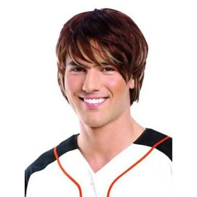 Fashion Auburn Lace Front Short Men Wigs