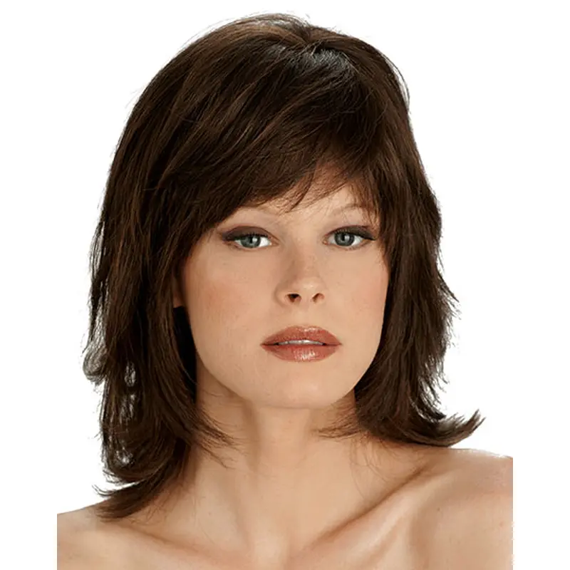 Lace Front New Straight Synthetic Medium Wigs