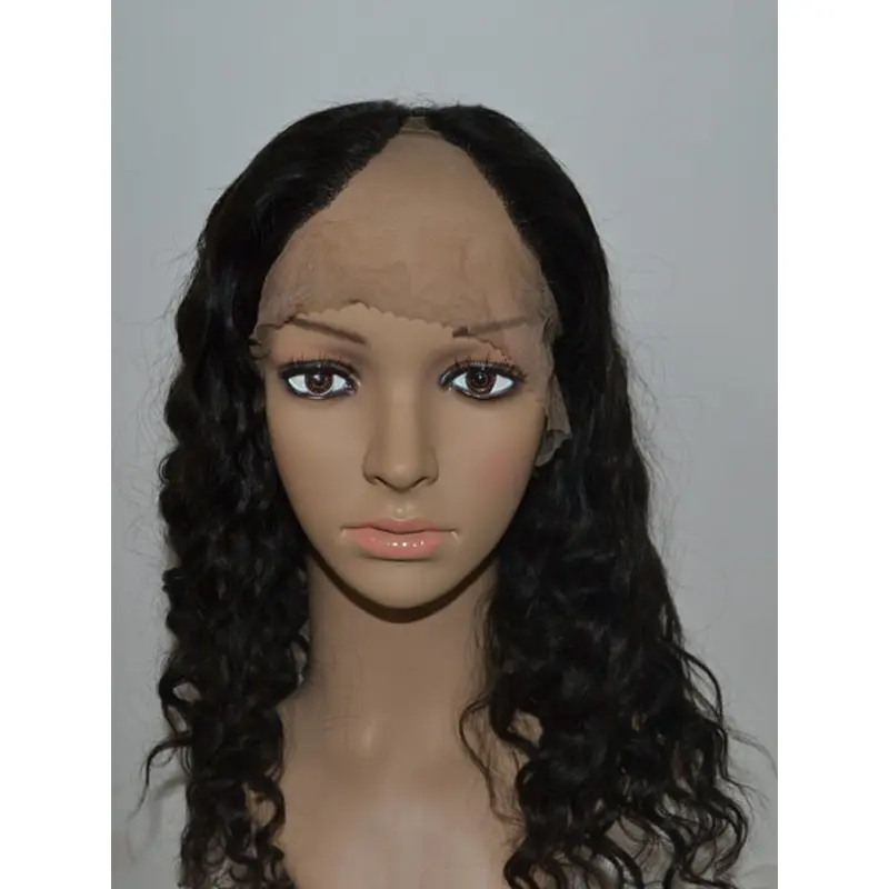 Top Black Curly Long U Part Wigs